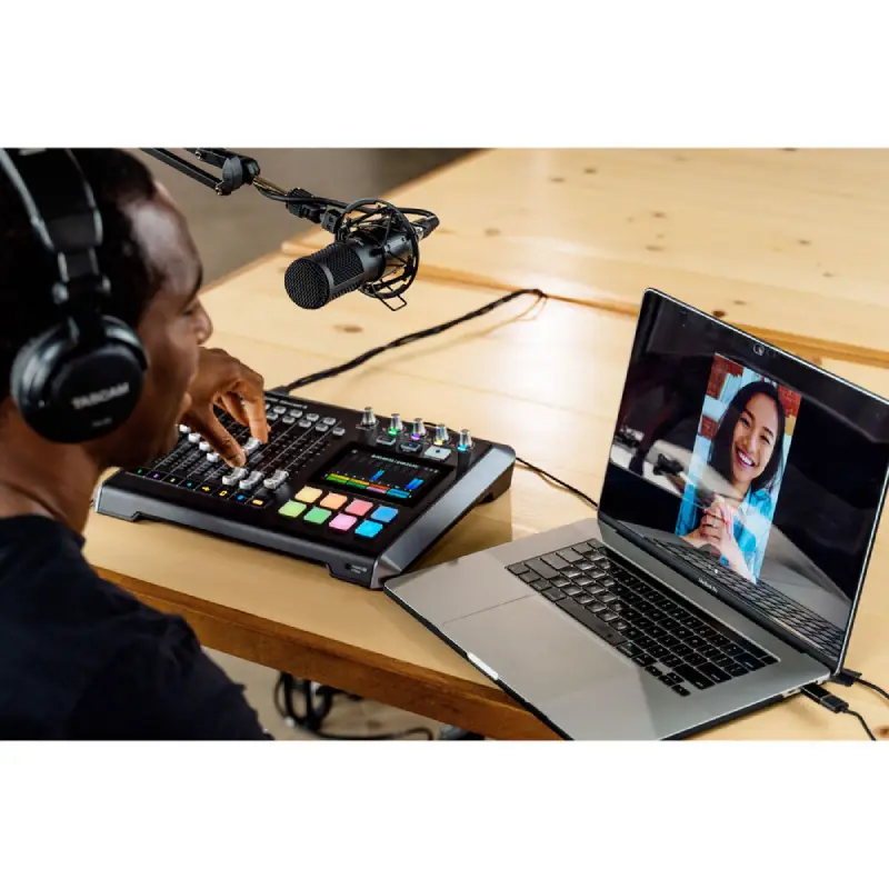 Tascam Mixcast 4 Podcast Station with Built-In Recorder USB Audio Interface-Description7