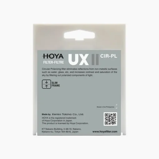 Hoya UX II CIR-PL Filter-Description3