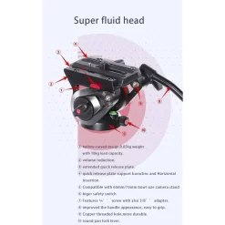 Miliboo MYT801 Flat Base Fluid Head-Description3