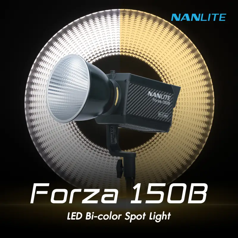 Nanlite Forza 150B LED Bi-color Spot Light-Cover