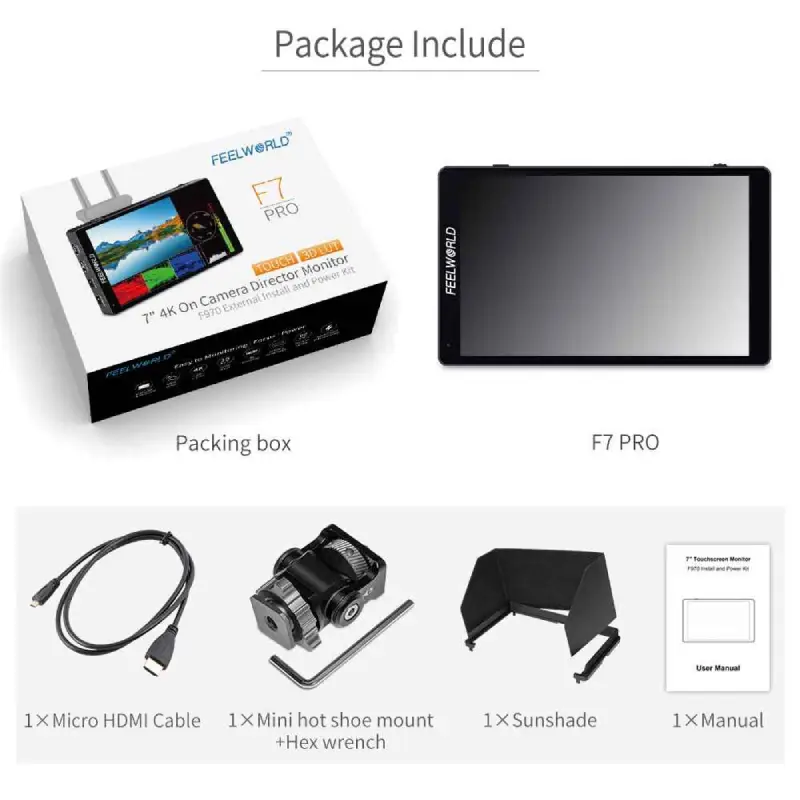 FeelWorld F7 Pro 7 4K HDMI IPS Touchscreen Monitor-Description7-2