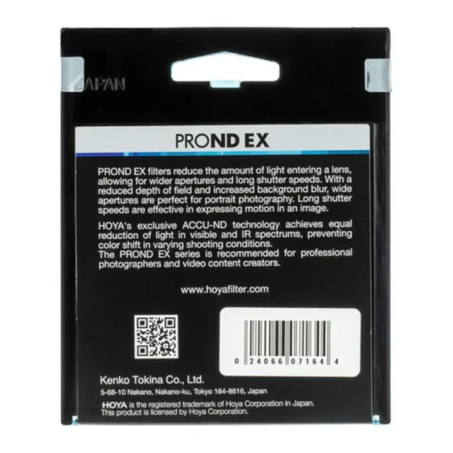 Hoya ProND EX 64 (1.8) Filter-Description3