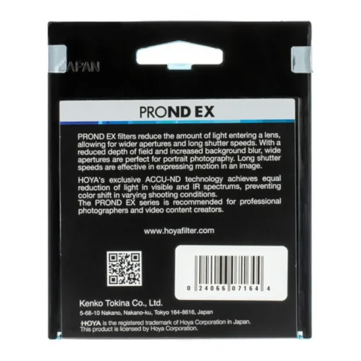 Hoya ProND EX 8 (0.9) Filter-Description3