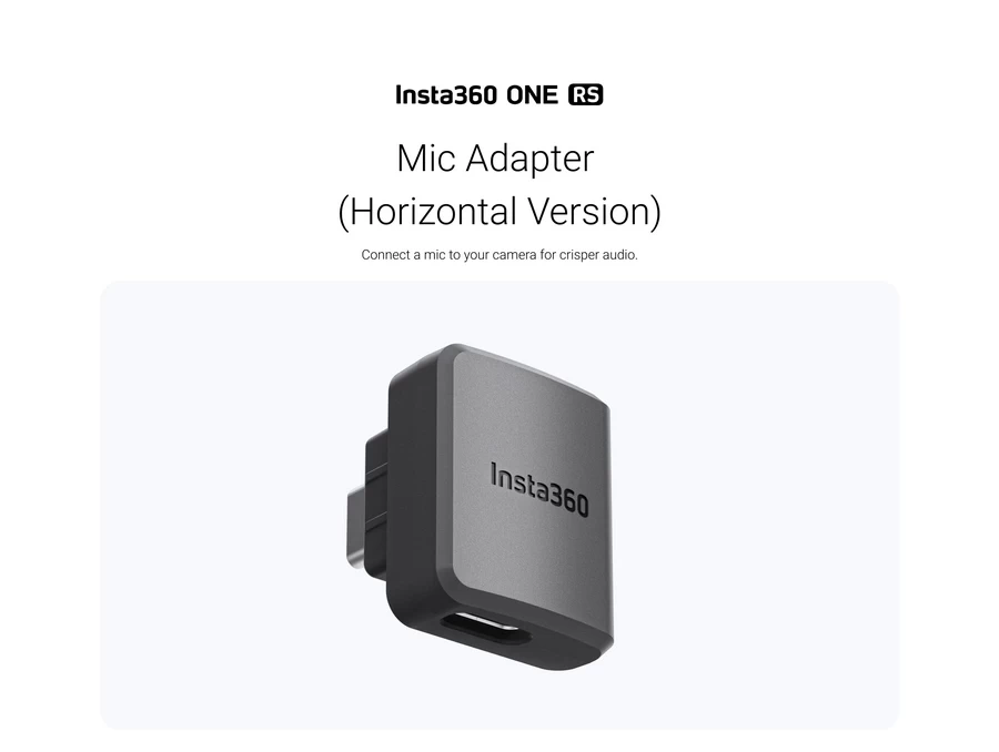 Insta360 ONE RS Mic Adapter (Horizontal Version)-Detail1