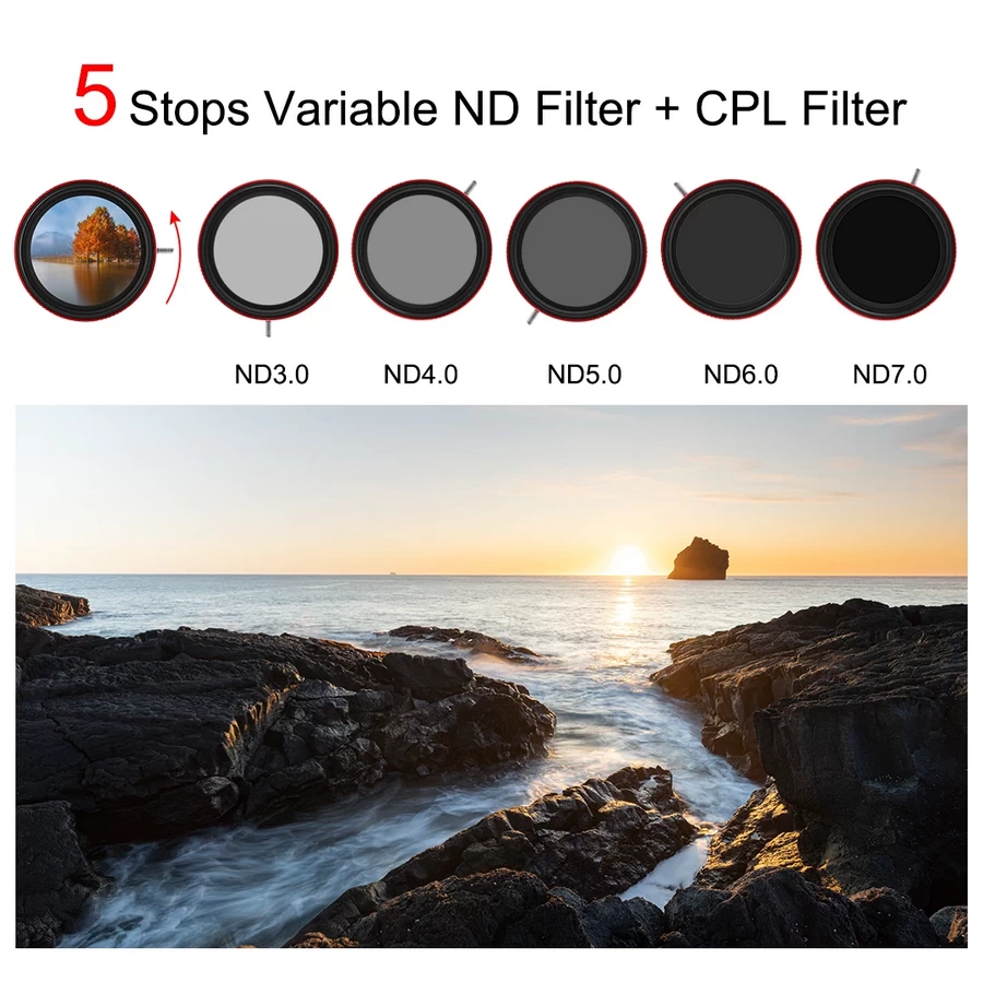 Haida PROII CPL-VND 2in1 (3-7 Stops) Filter-Detail5
