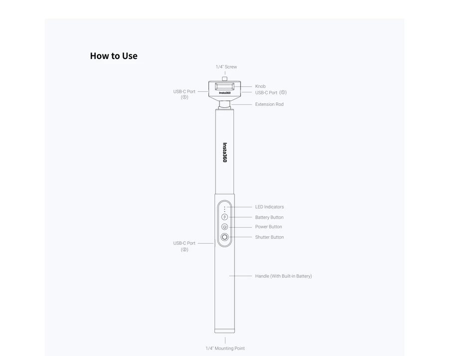 Insta360 Power Selfie Stick-Des5
