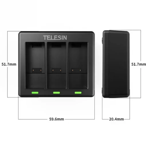 Telesin 3 Channel Charger For Gopro 9&10-Detail3