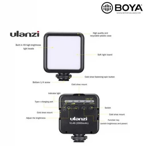 Ulanzi VL49 Mini LED Video Light-Description3