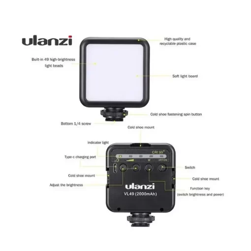 Ulanzi VL49 Mini LED Video Light - Image 5