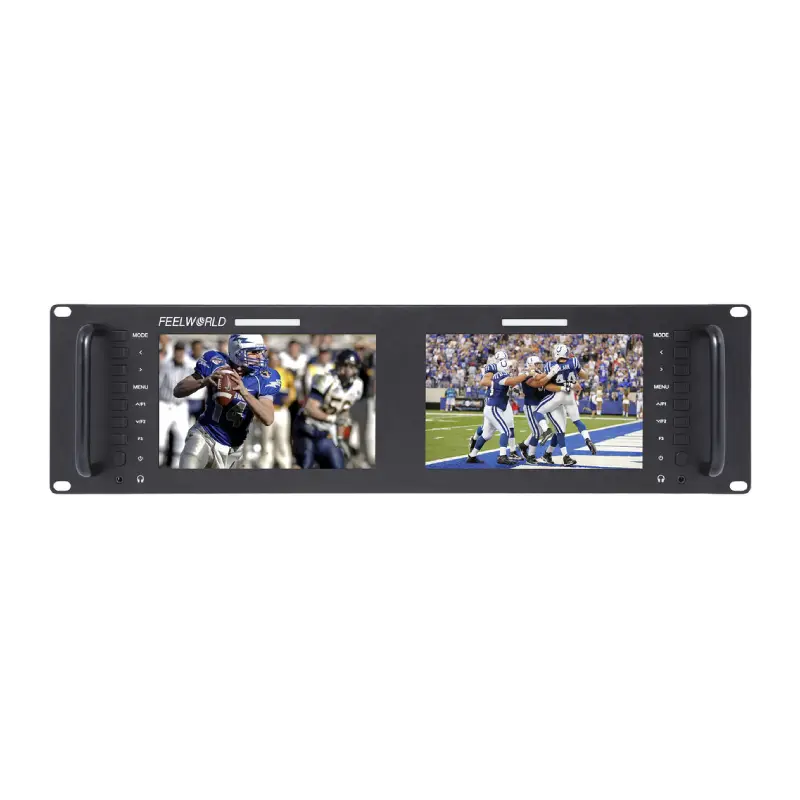 FeelWorld D71-H Dual 7 Inch 3 RU Rackmount HDMI LCD Monitor-Detail2