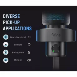 FIFINE A9 Podcast RGB Microphone Mic Studio Usb Condenser-Detail3