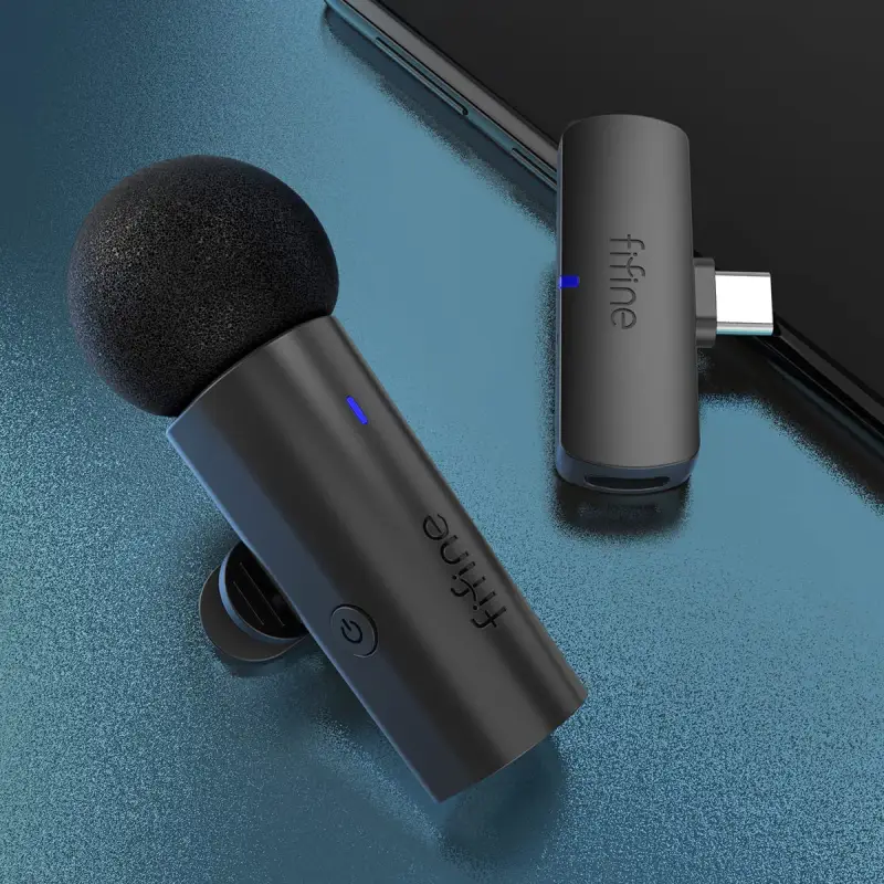 FIFINE M6 Wireless Lavalier Microphone-Detail3