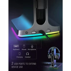 FIFINE S3 RGB Headphone Stand-Detail7