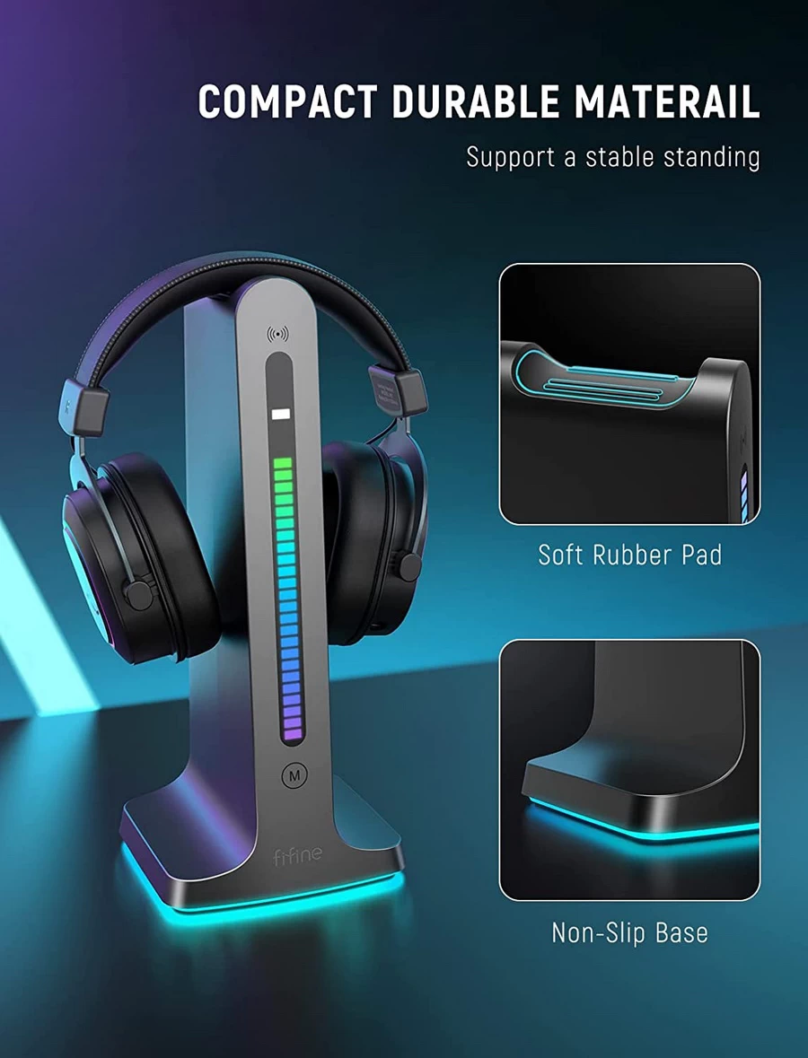 FIFINE S3 RGB Headphone Stand-Des1