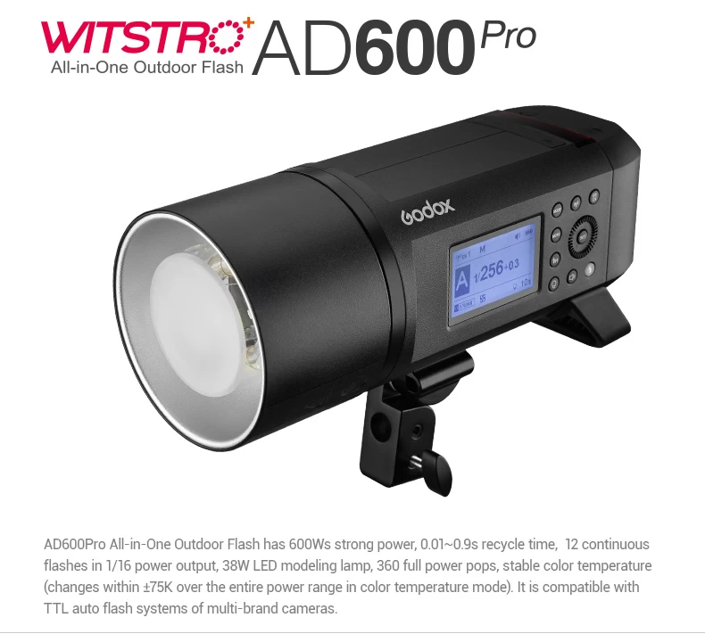 Godox AD600Pro Witstro Manual All-In-One Outdoor Flash-Des1