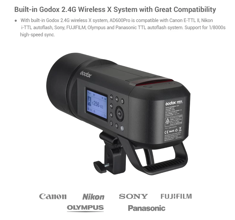 Godox AD600Pro Witstro Manual All-In-One Outdoor Flash-Des2