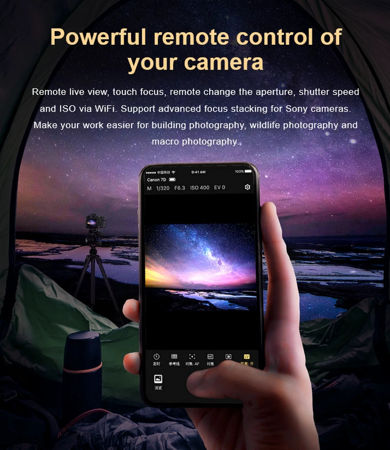 CamFi 3 Plus Remote Camera Controller-Des7