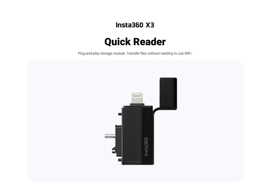 Insta360 X3 Quick Reader-Des1