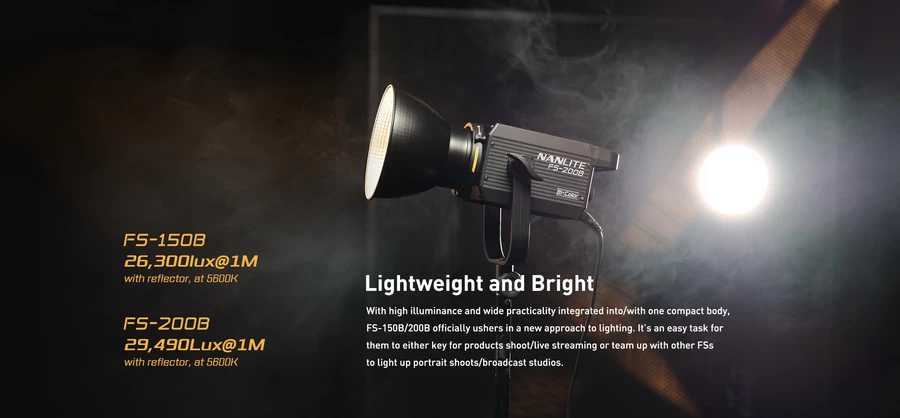 Nanlite FS-150B LED Bi-Color Spot Light-Des3