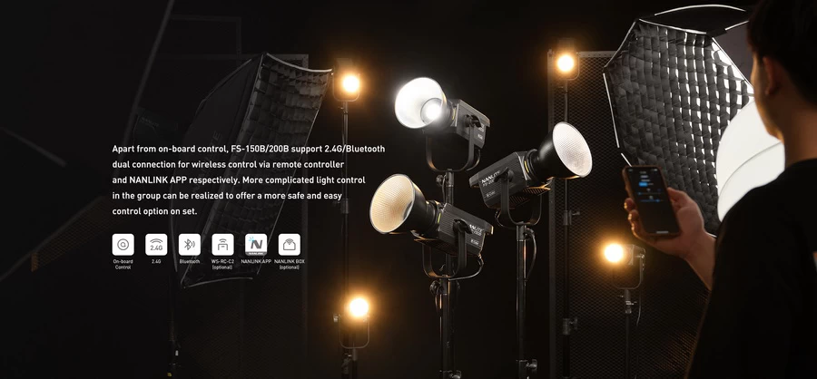 Nanlite FS-150B LED Bi-Color Spot Light-Des9