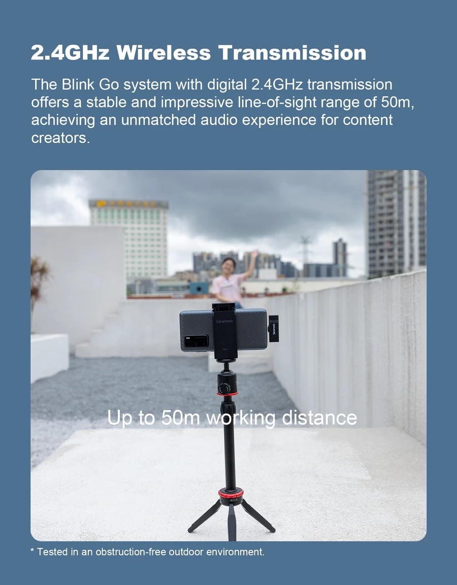 Saramonic Blink Go 2.4GHz Wireless Microphone System-Des3