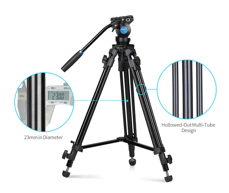 Sirui SH05 Video Tripod Kit-Des11