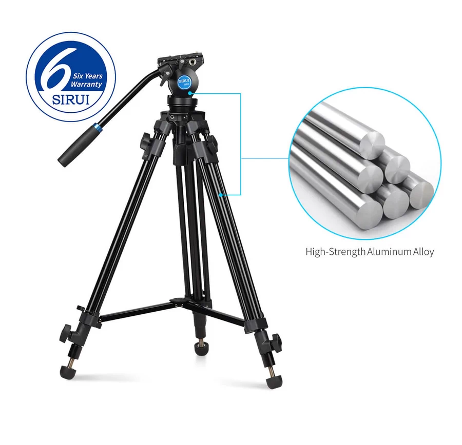 Sirui SH05 Video Tripod Kit-Des5