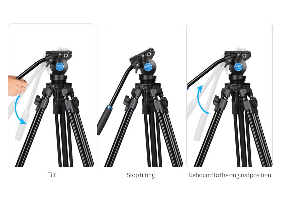 Sirui SH05 Video Tripod Kit-Des7