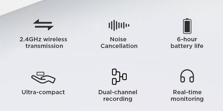 Boya BY-M1V 2.4 GHz Wireless Microphone-Des2