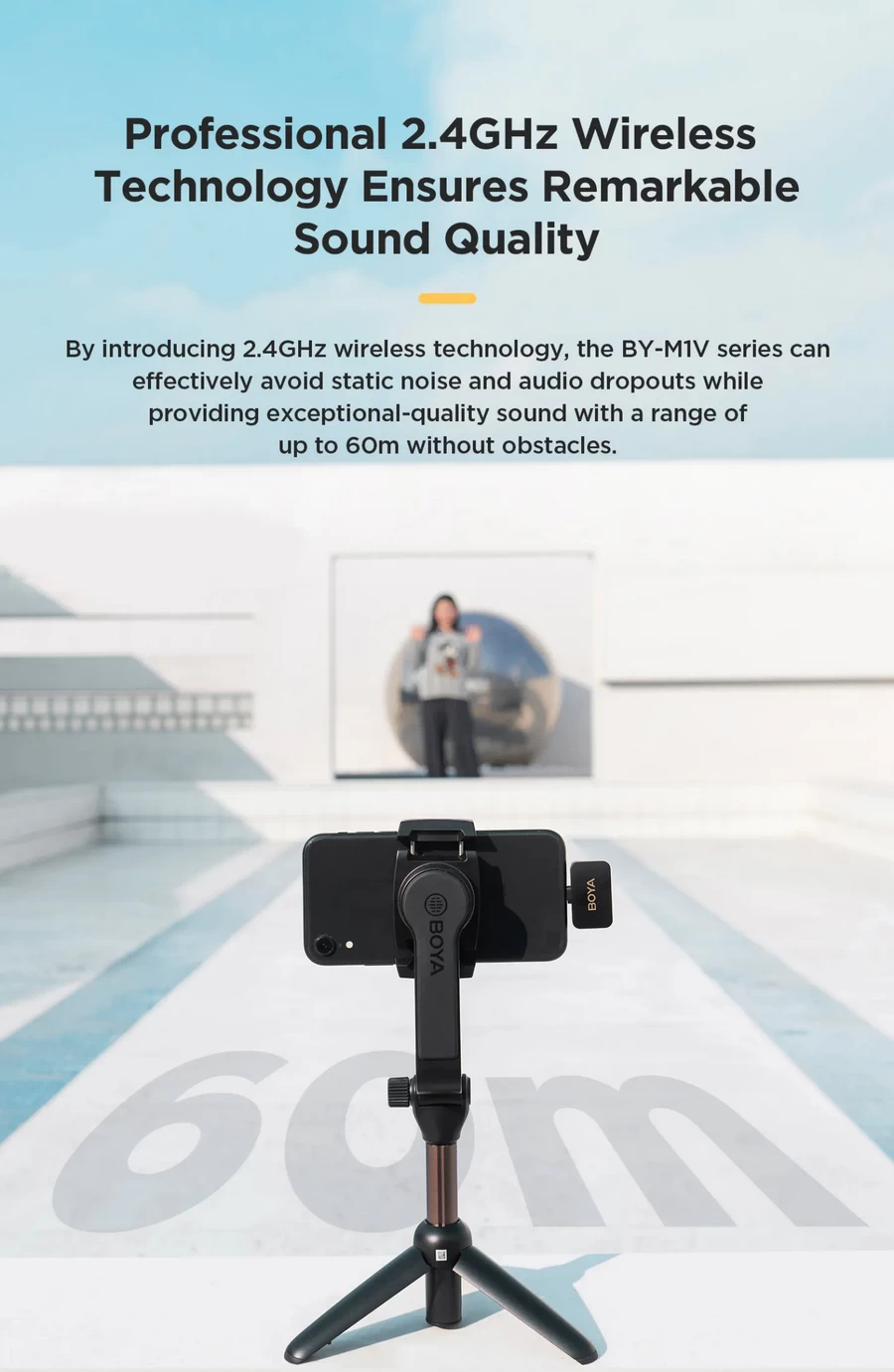 Boya BY-M1V 2.4 GHz Wireless Microphone-Des5