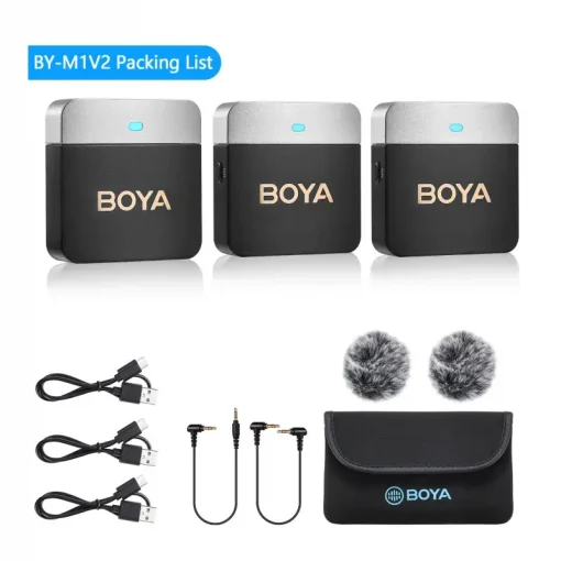 Boya BY-M1V1,BY-M1V2 For (3.5mmTRS TRRS) Wireless Microphone-Detail5