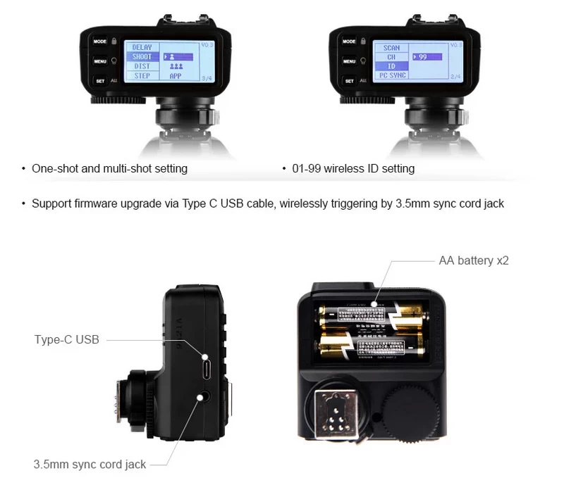 Godox X2T TTL Wireless Flash Trigger-Des7