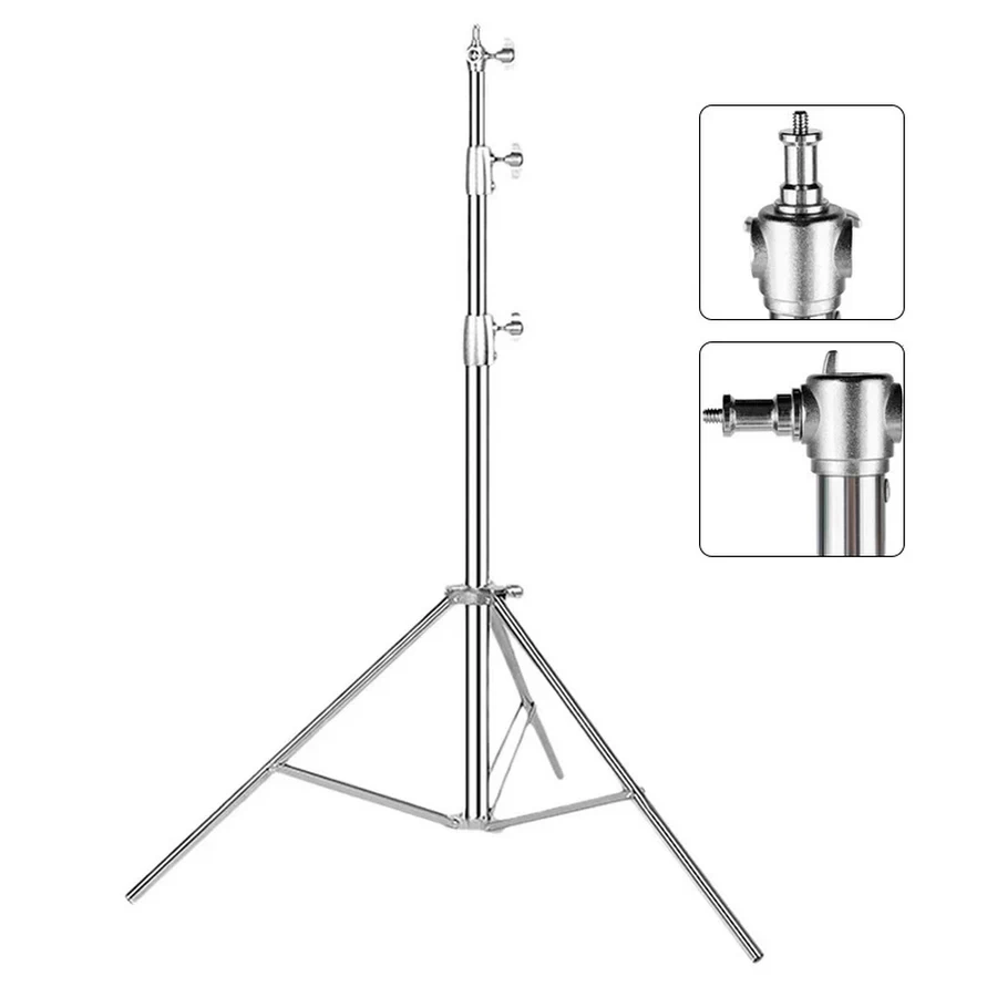 Light Stand Stainless 280cm-Des1