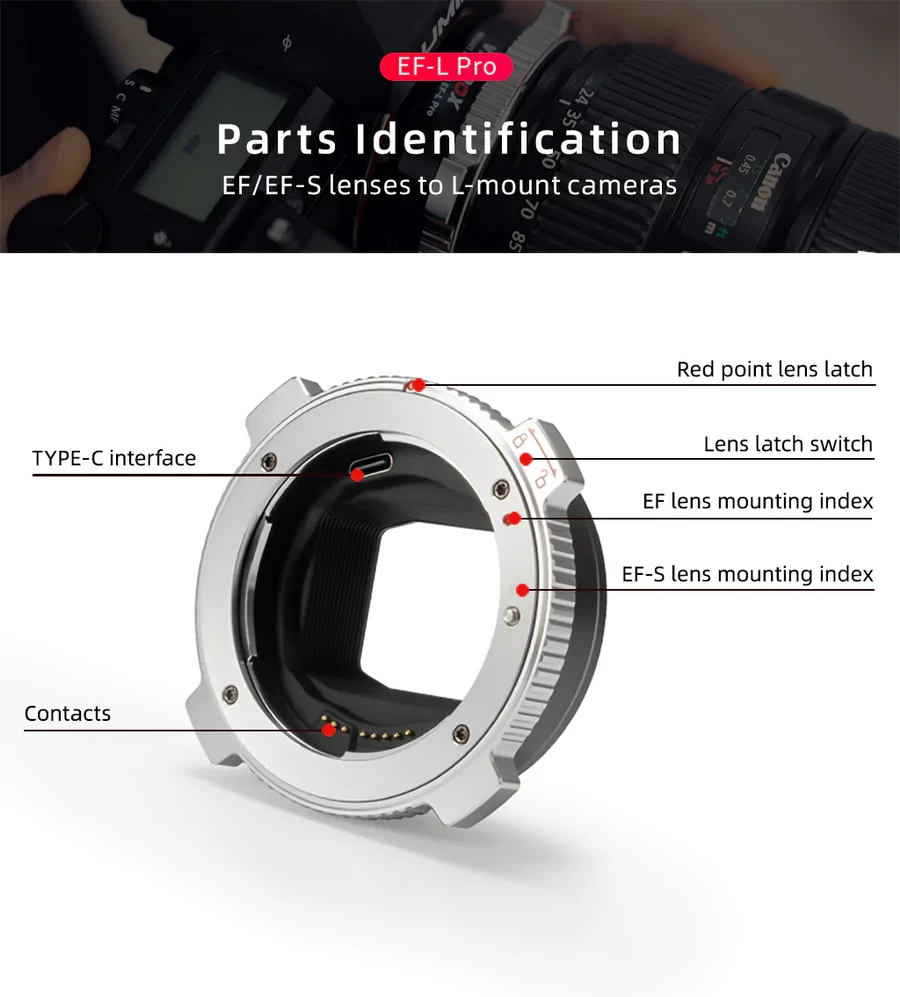 Viltrox EF-L Pro Lens Adapter-Des13