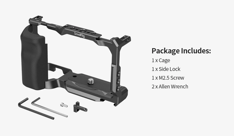 SmallRig 3538B Camera Cage with Grip for Sony ZV-E10-Des9