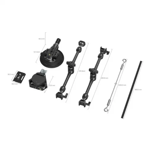 SmallRig 3565 4-Arm Suction Cup Camera Mount Kit SC-15K-Detail4