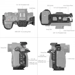 SmallRig 4023 Black Mamba Cage for Panasonic LUMIX S5 II & S5 IIX-Detail5