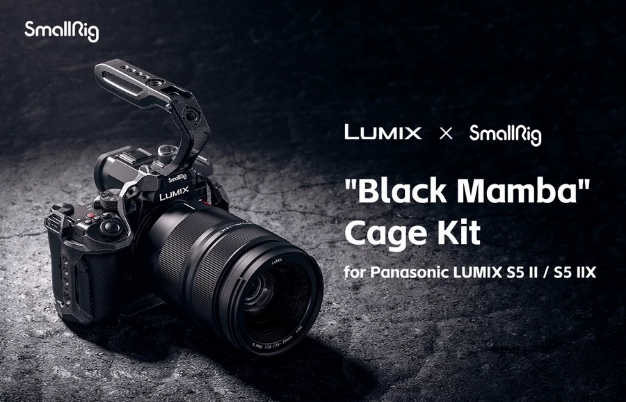 SmallRig 4023 Black Mamba Cage for Panasonic LUMIX S5 II & S5 IIX-Des1