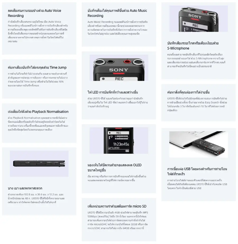 Sony IC Recorder ICD-UX570 Series-Des1