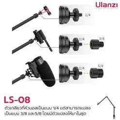 Ulanzi LS08 Flexible Arm Professional Live Streaming Stand Equipment-Detail4