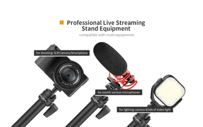 Ulanzi LS08 Flexible Arm Professional Live Streaming Stand Equipment-Des1