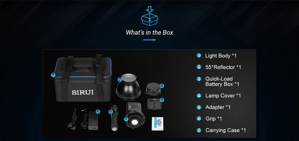 Sirui C60R RGB LED Monolight-Des16