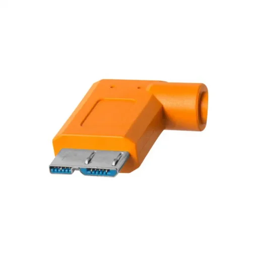 TetherPRO CUC33R15-ORG USB-C To 3.0 Micro-B Right Angle 15' (4.6M)-Detail3