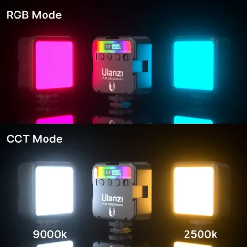 Ulanzi VL49 RGB Mini LED Video Light-Detail10