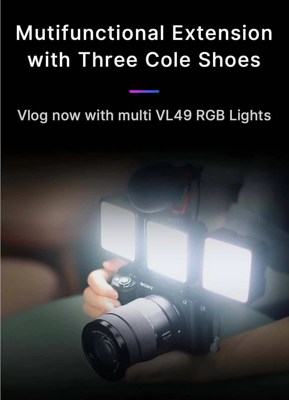 Ulanzi VL49 RGB Mini LED Video Light-Des6