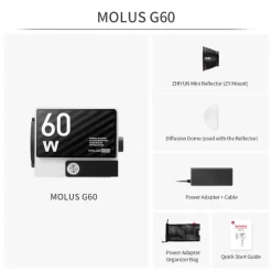 Zhiyun MOLUS G60 60W Pocket COB Light-Detail6