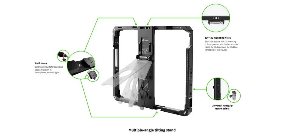 Accsoon iPad Power Cage II-Des5