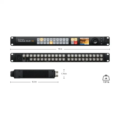 Blackmagic Design Videohub 20x20 12G-Detail2