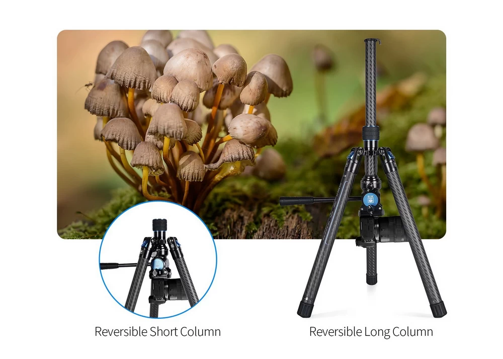 Sirui AT-125+AT-10 Panoramic Video Head Carbon Fiber Tripod Kit-Des9