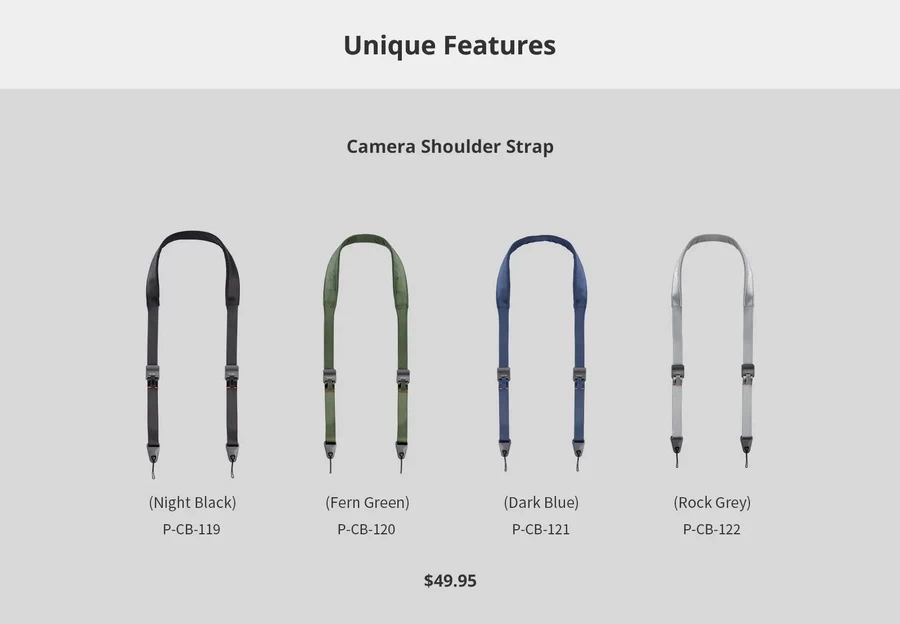 PGYTECH Camera Shoulder Strap-Des3